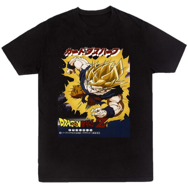 Playera Anime Negra Hombre Dragon Ball Z Casual Urbano