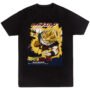 Playera Anime Negra Hombre Dragon Ball Z Casual Urbano