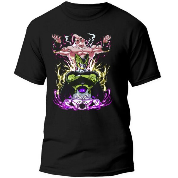 Playera Anime Negra Hombre Dragon Ball Z Casual Urbano