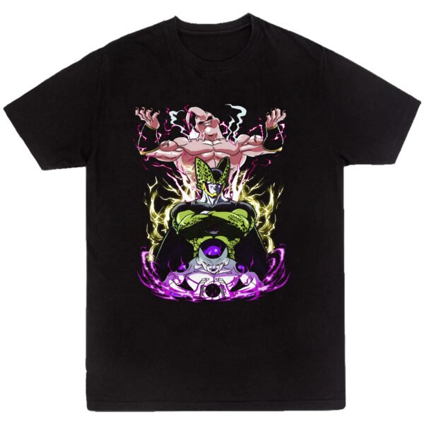 Playera Anime Negra Hombre Dragon Ball Z Casual Urbano