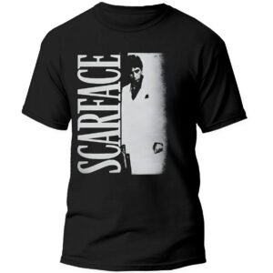 Playera Negra Hombre Scarface Casual Urbano
