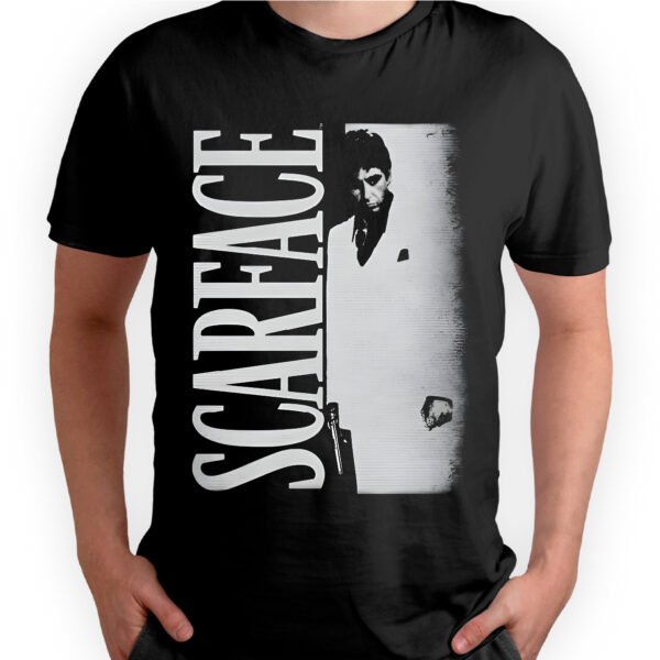 Mesa de trabajo 39-100 Playera Negra Hombre Scarface Casual Urbano