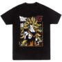 Playera Anime Negra Hombre Dragon Ball Z Casual Urbano