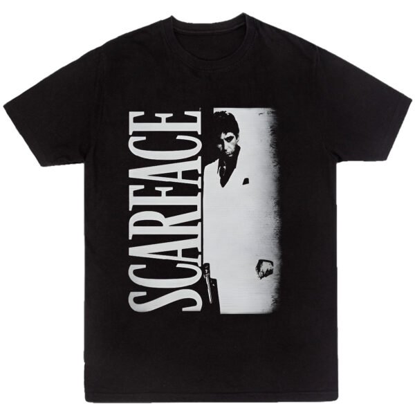 Mesa de trabajo 40-100 Playera Negra Hombre Scarface Casual Urbano