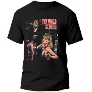 Playera Negra Hombre Scarface Casual Urbano