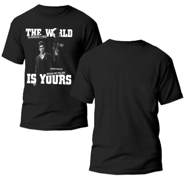 Playera Negra Hombre Scarface Casual Urbano