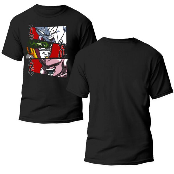Playera Anime Negra Hombre Dragon Ball Z Casual Urbano