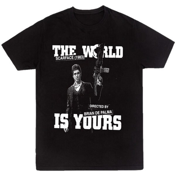 Playera Negra Hombre Scarface Casual Urbano