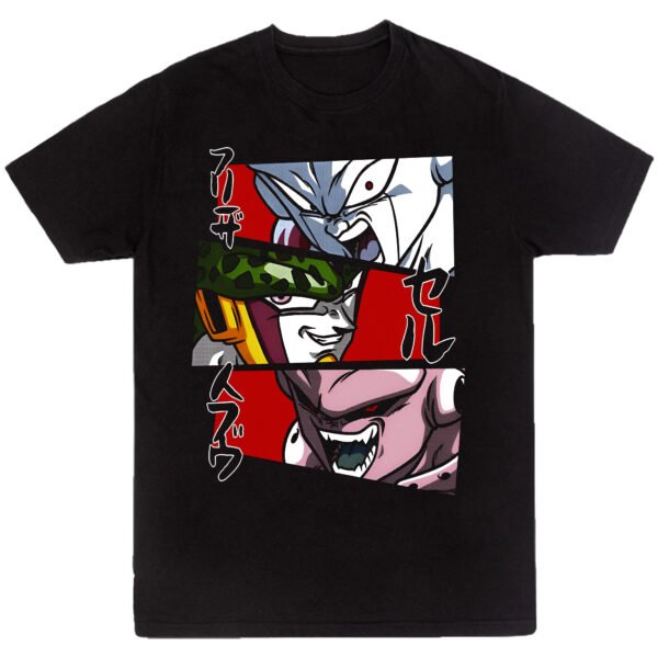 Playera Anime Negra Hombre Dragon Ball Z Casual Urbano