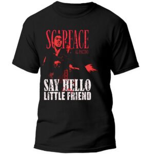 Playera Negra Hombre Scarface Casual Urbano