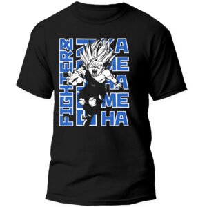 Playera Anime Negra Hombre Dragon Ball Z Casual Urbano
