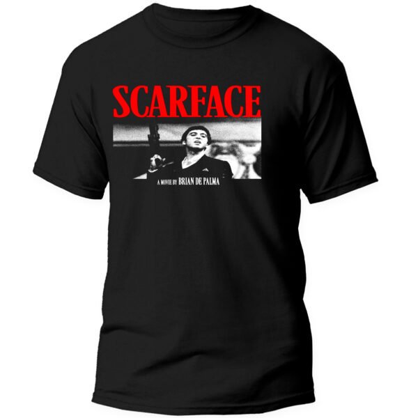 Mesa de trabajo 6-100 Playera Negra Hombre Scarface Casual Urbano