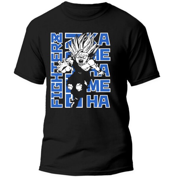 Playera Anime Negra Hombre Dragon Ball Z Casual Urbano