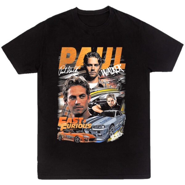 Playera Negra Hombre Rápidos y Furiosos Casual Urbano