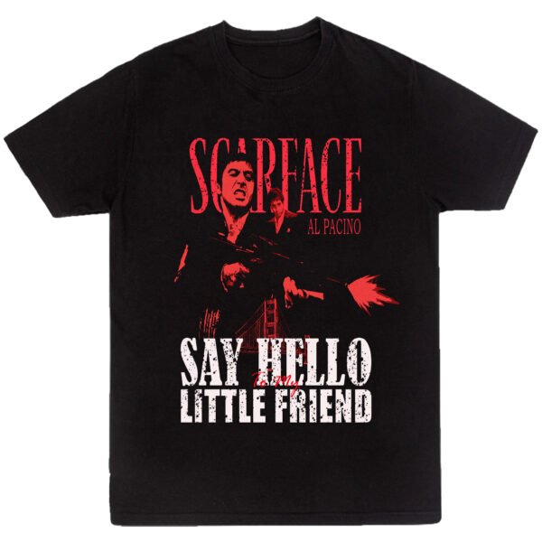 Mesa de trabajo 8-100 Playera Negra Hombre Scarface Casual Urbano