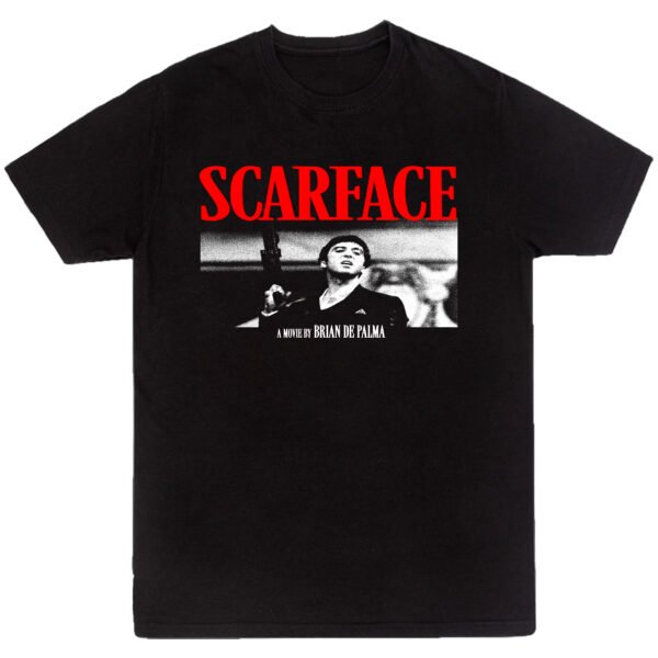 Mesa de trabajo 8-100 Playera Negra Hombre Scarface Casual Urbano