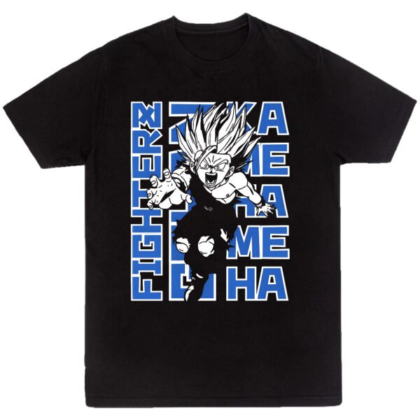 Playera Anime Negra Hombre Dragon Ball Z Casual Urbano