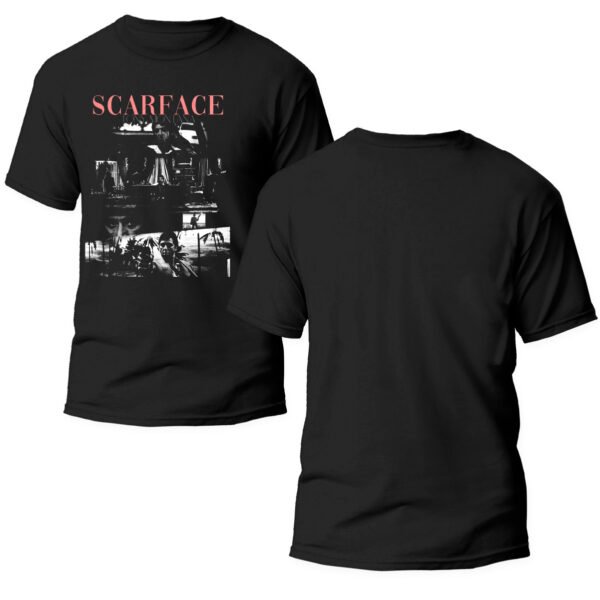 Playera Negra Hombre Scarface Casual Urbano