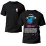 Miami Doble Playera Negra Hombre Miami Heat Casual Urbano