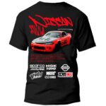 Playera Autos Negra Hombre Nissan Silvia S15 Casual Urbano