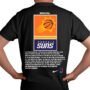 Playera Negra Hombre Phoenix Suns Casual Urbano