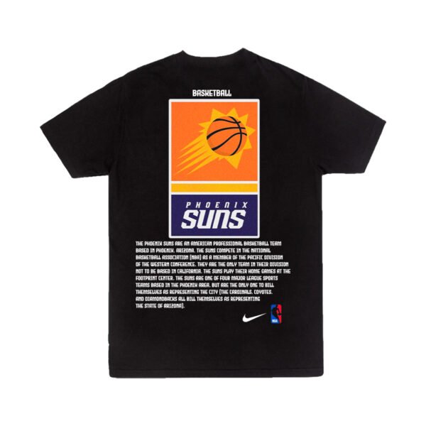 Playera Negra Hombre Phoenix Suns Casual Urbano