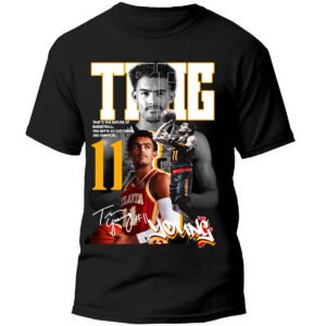 Playera Negra Hombre Trae Young Casual Urbano