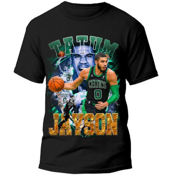 Playera Negra Hombre Jayson Tatum Casual Urbano