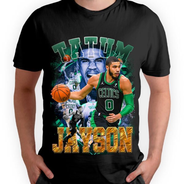 Playera Negra Hombre Jayson Tatum Casual Urbano
