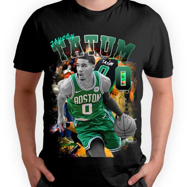 Playera Negra Hombre Jayson Tatum Casual Urbano