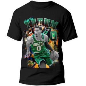 Playera Negra Hombre Jayson Tatum Casual Urbano