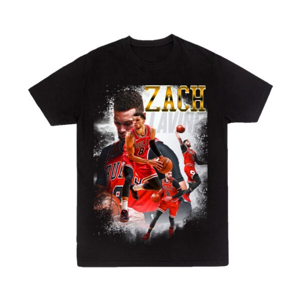 Playera Negra Hombre Zach Lavine Casual Urbano