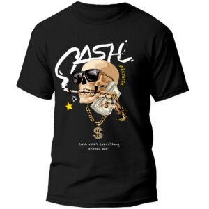 Playera Negra Hombre Cash Casual Urbano