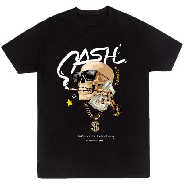 Playera Negra Hombre Cash Casual Urbano