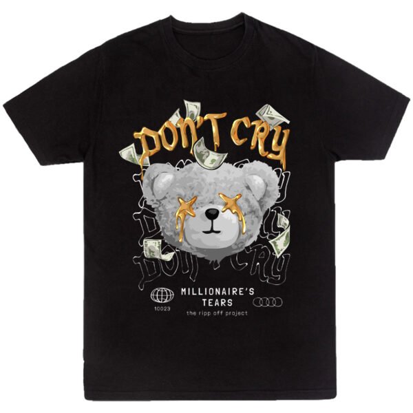Playera Negra Hombre Don't Cry Casual Urbano