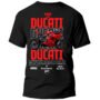ducati frontal Playera Motos Negra Hombre Ducati Casual Urbano