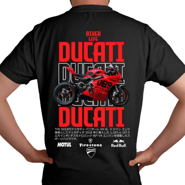 ducati modelo Playera Motos Negra Hombre Ducati Casual Urbano