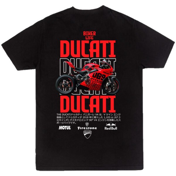 ducati playera Playera Motos Negra Hombre Ducati Casual Urbano