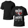 Playera Motos Negra Hombre Ducati Casual Urbano