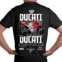 Playera Motos Negra Hombre Ducati Casual Urbano