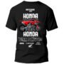 Playera Motos Negra Hombre Honda Casual Urbano