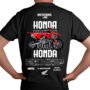 Playera Motos Negra Hombre Honda Casual Urbano