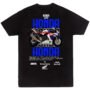 Playera Motos Negra Hombre Honda Casual Urbano