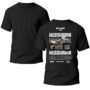 Playera Motos Negra Hombre Husquarna Casual Urbano