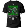 kawasaki frontal Playera Motos Negra Hombre Kawasaki Casual Urbano