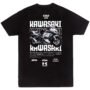 kawasaki1 playera Playera Motos Negra Hombre Kawasaki Casual Urbano