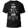 Playera Motos Negra Hombre KTM Casual Urbano