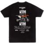 Playera Motos Negra Hombre KTM Casual Urbano