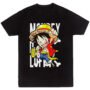 Playera Anime Negra Hombre One Piece Casual Urbano