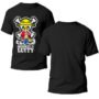 Playera Anime Negra Hombre One Piece Casual Urbano